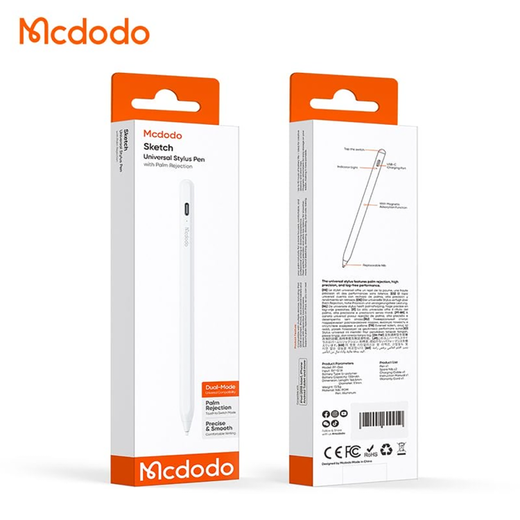 قلم لمسی مک دودو Mcdodo مدل PN-0660 سازگار با آیپد و اندروید