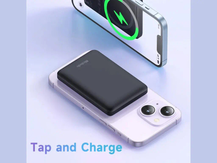 پاور بانک وایرلس مگنتی 15 وات 5000 مک دودو Mcdodo MC-395 Mini Magnetic 15W Fast Charge Power Bank 5000mAh