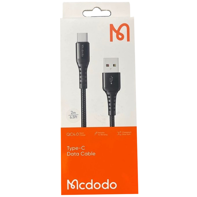 کابل شارژر تایپ سی مک دودو MCDODO مدل CA-227 جریان 3 آمپر 2 متری