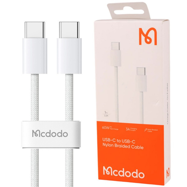 کابل شارژ تایپ سی به تایپ سی 60 واتی مک دودو مدل MCDODO CA-5690 طول 1 متر