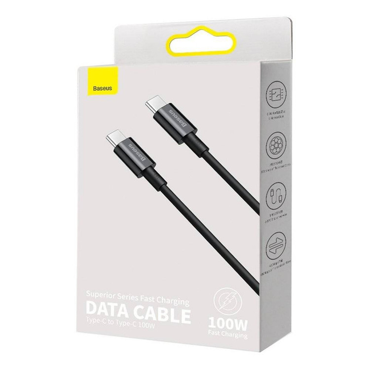 کابل شارژ USB-C باسئوس مدل Superior-100W طول 1 متر