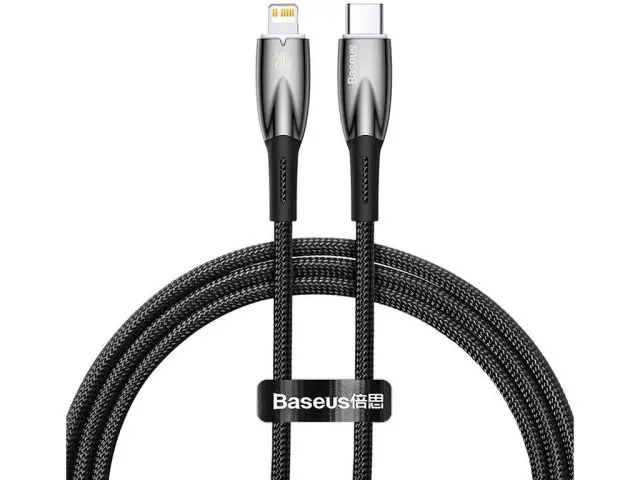 کابل تایپ سی به لایتنینگ 20 وات یک متری بیسوس Baseus Glimmer PD Fast Charging Data Cable CADH000001