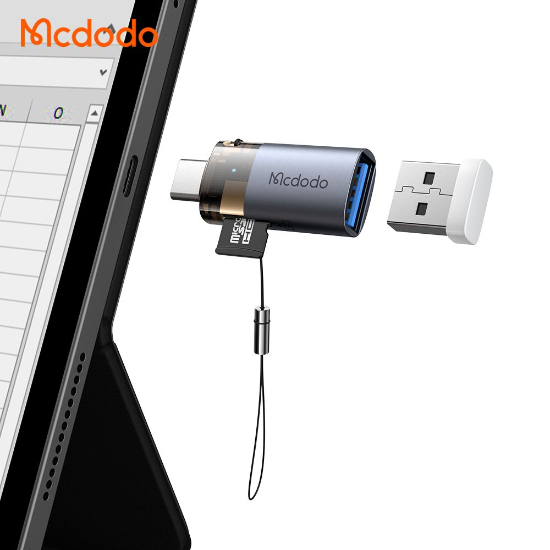 OTG تبدیل USB-A به تایپ سی+Micro SD مک دودو مدل MCDODO OT-7600