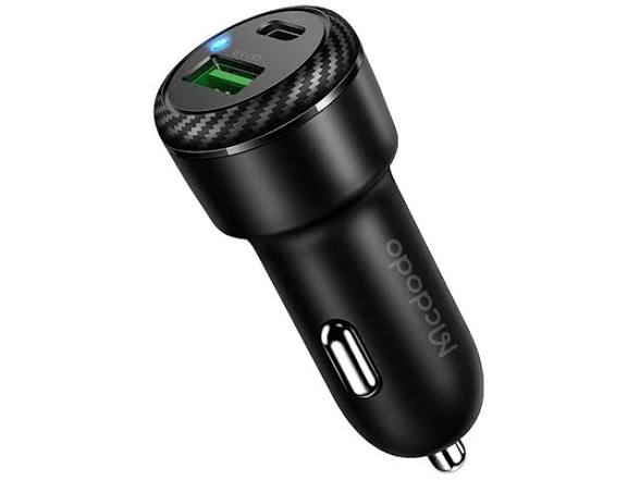 شارژر فندکی فست شارژ ماشین تایپ سی 38 وات مک دودو CC-597